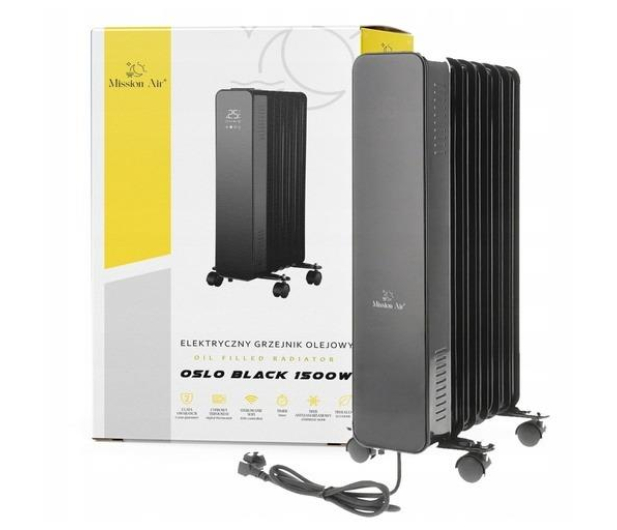 Mission Air Grzejnik olejowy OSLO 1500W Black WiFi - 1590308 - zdjęcie 5